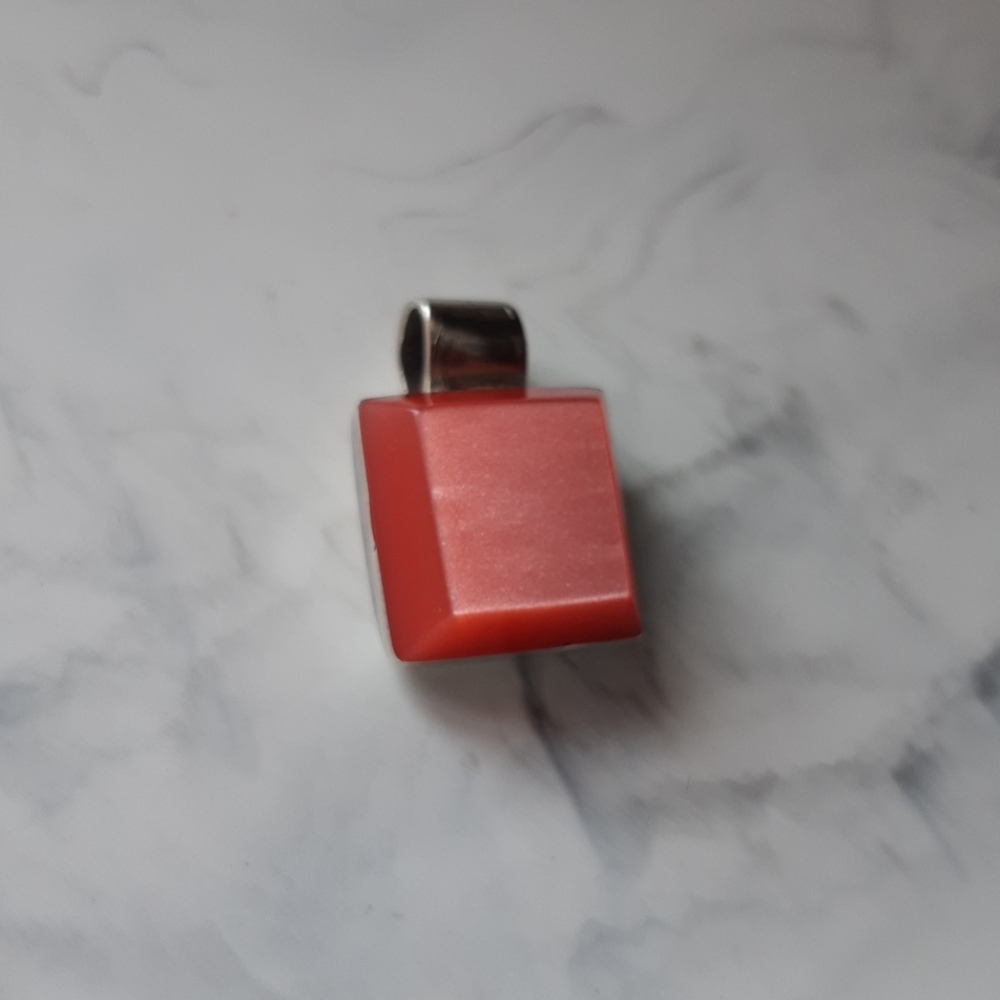 ☃️SILVER PEARLESCENT Pendant - Picture 1 of 4